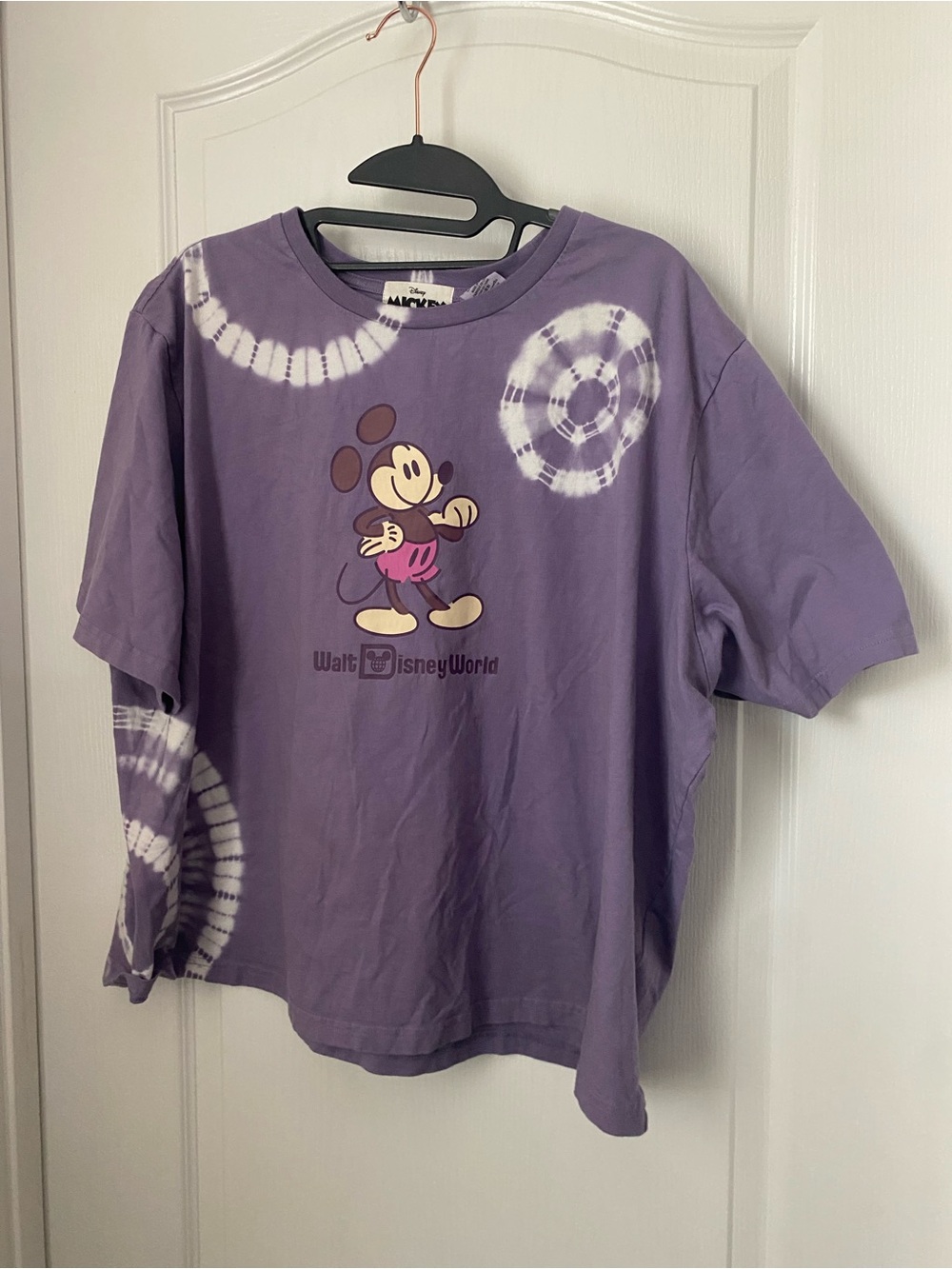 Disney Purple Tie-Dye Mickey Mouse Graphic Tee - Kids